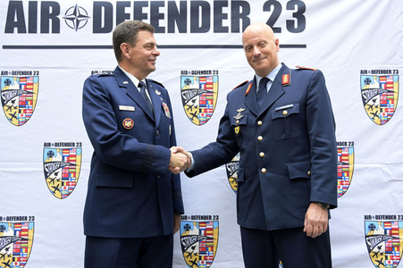 Bundespressekonferenz Air Defender in Berlin