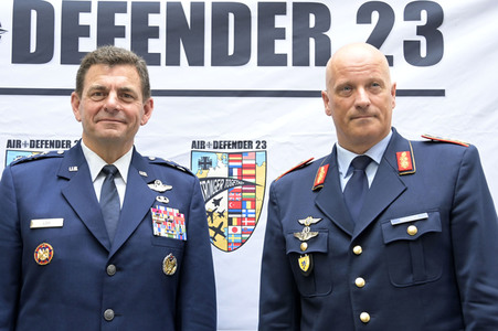 Bundespressekonferenz Air Defender in Berlin
