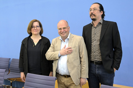 Bundespressekonferenz Leitlinien für eine gemeinsame europäische Asylpolitik in Berlin