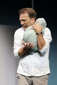 Theaterprobe 'Drei Männer und ein Baby' in Hamburg