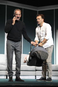 Theaterprobe 'Drei Männer und ein Baby' in Hamburg