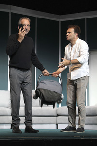 Theaterprobe 'Drei Männer und ein Baby' in Hamburg