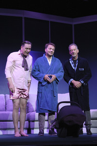 Theaterprobe 'Drei Männer und ein Baby' in Hamburg