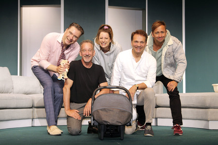 Theaterprobe 'Drei Männer und ein Baby' in Hamburg