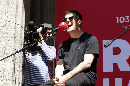 Pressetermin mit Tom Gregory in Hamburg