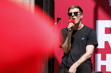 Pressetermin mit Tom Gregory in Hamburg