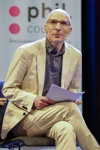 Robert Habeck und Peter Sloterdijk auf der phil.Cologne 2023 in Köln