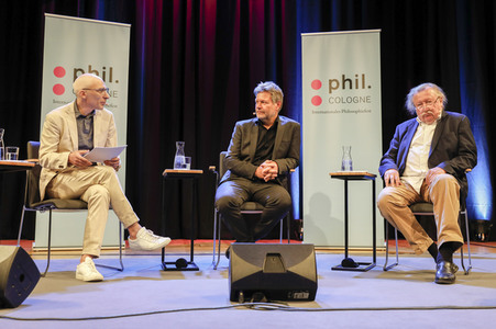 Robert Habeck und Peter Sloterdijk auf der phil.Cologne 2023 in Köln