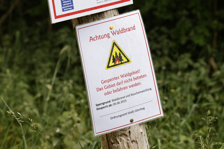 Waldbrand in Jüterbog