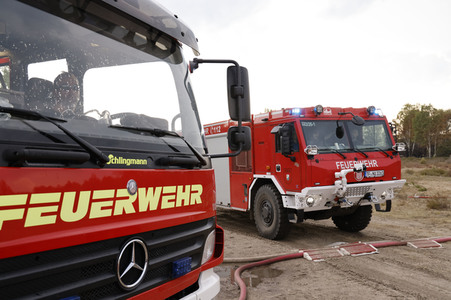 Waldbrand in Jüterbog