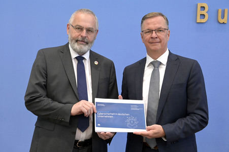 Bundespressekonferenz Cybersecurity in Berlin