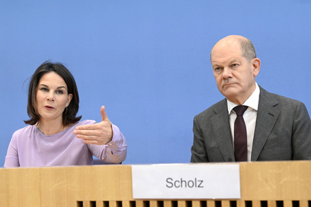 Bundespressekonferenz Vorstellung der Nationalen Sicherheitsstrategie in Berlin