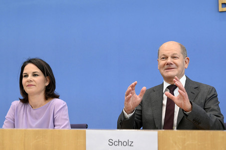 Bundespressekonferenz Vorstellung der Nationalen Sicherheitsstrategie in Berlin