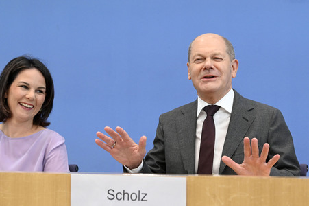Bundespressekonferenz Vorstellung der Nationalen Sicherheitsstrategie in Berlin