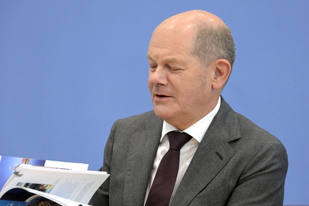 Bundespressekonferenz Vorstellung der Nationalen Sicherheitsstrategie in Berlin