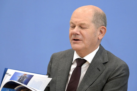 Bundespressekonferenz Vorstellung der Nationalen Sicherheitsstrategie in Berlin