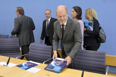 Bundespressekonferenz Vorstellung der Nationalen Sicherheitsstrategie in Berlin