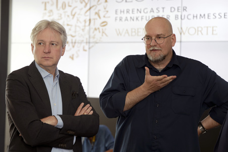 Pressekonferenz der Frankfurter Buchmesse in Frankfurt