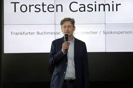 Pressekonferenz der Frankfurter Buchmesse in Frankfurt