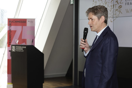Pressekonferenz der Frankfurter Buchmesse in Frankfurt