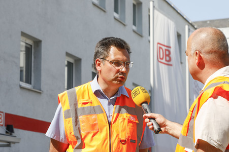 Pressetermin zur zweiten Baustufe des ESTW in Köln