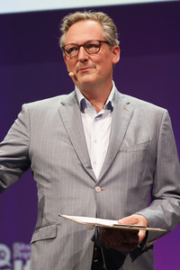 Verleihung des Frontier Award an Michael J. Fox in München