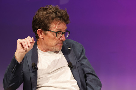 Verleihung des Frontier Award an Michael J. Fox in München