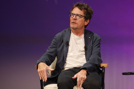 Verleihung des Frontier Award an Michael J. Fox in München
