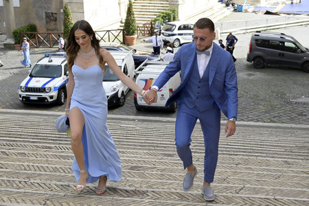 Hochzeit von Mattia Zaccagni und Chiara Nasti in Rom