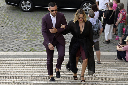 Hochzeit von Mattia Zaccagni und Chiara Nasti in Rom