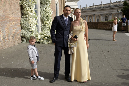 Hochzeit von Mattia Zaccagni und Chiara Nasti in Rom