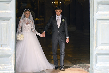 Hochzeit von Mattia Zaccagni und Chiara Nasti in Rom