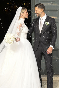 Hochzeit von Mattia Zaccagni und Chiara Nasti in Rom