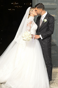 Hochzeit von Mattia Zaccagni und Chiara Nasti in Rom