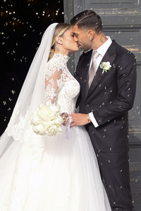 Hochzeit von Mattia Zaccagni und Chiara Nasti in Rom