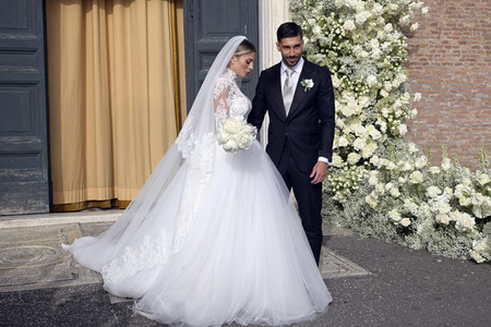 Hochzeit von Mattia Zaccagni und Chiara Nasti in Rom