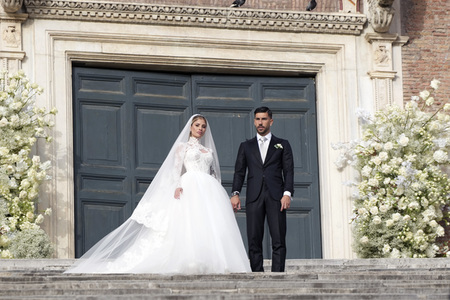 Hochzeit von Mattia Zaccagni und Chiara Nasti in Rom