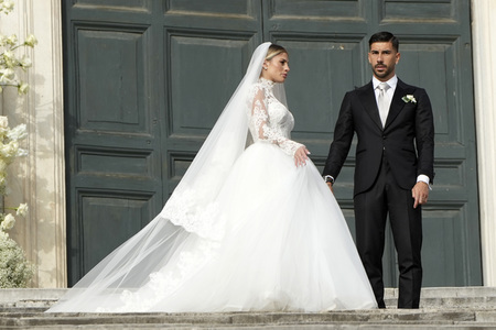 Hochzeit von Mattia Zaccagni und Chiara Nasti in Rom
