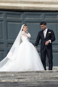 Hochzeit von Mattia Zaccagni und Chiara Nasti in Rom