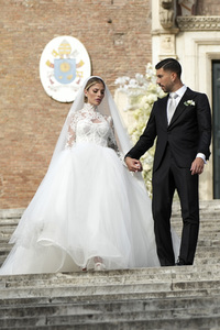 Hochzeit von Mattia Zaccagni und Chiara Nasti in Rom