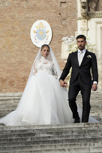 Hochzeit von Mattia Zaccagni und Chiara Nasti in Rom