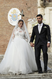 Hochzeit von Mattia Zaccagni und Chiara Nasti in Rom
