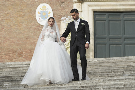 Hochzeit von Mattia Zaccagni und Chiara Nasti in Rom
