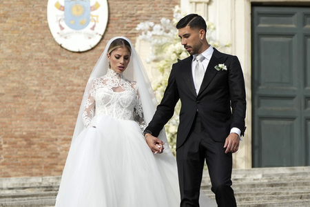 Hochzeit von Mattia Zaccagni und Chiara Nasti in Rom