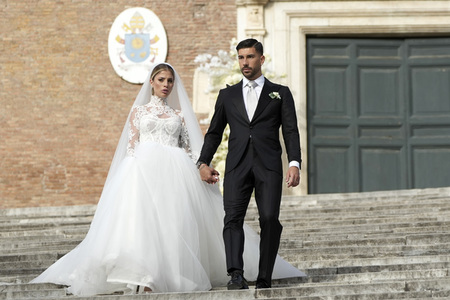 Hochzeit von Mattia Zaccagni und Chiara Nasti in Rom
