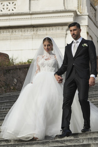 Hochzeit von Mattia Zaccagni und Chiara Nasti in Rom