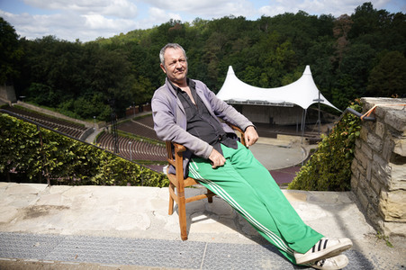 Fototermin mit Rainald Grebe in Berlin