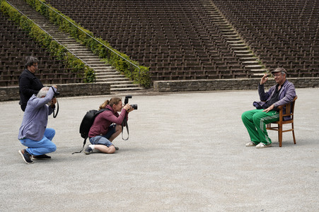 Fototermin mit Rainald Grebe in Berlin