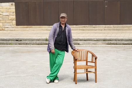 Fototermin mit Rainald Grebe in Berlin