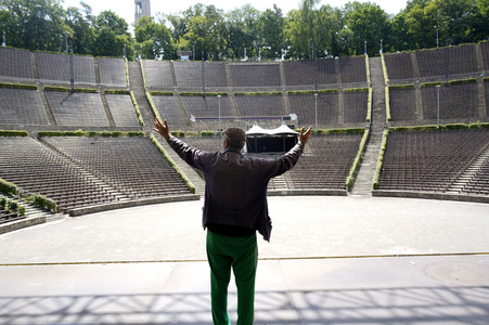 Fototermin mit Rainald Grebe in Berlin